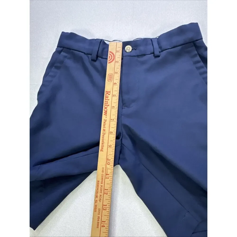 Peter Millar Salem Performance Boy's Size M Navy Blue Kids Golf Shorts Chino